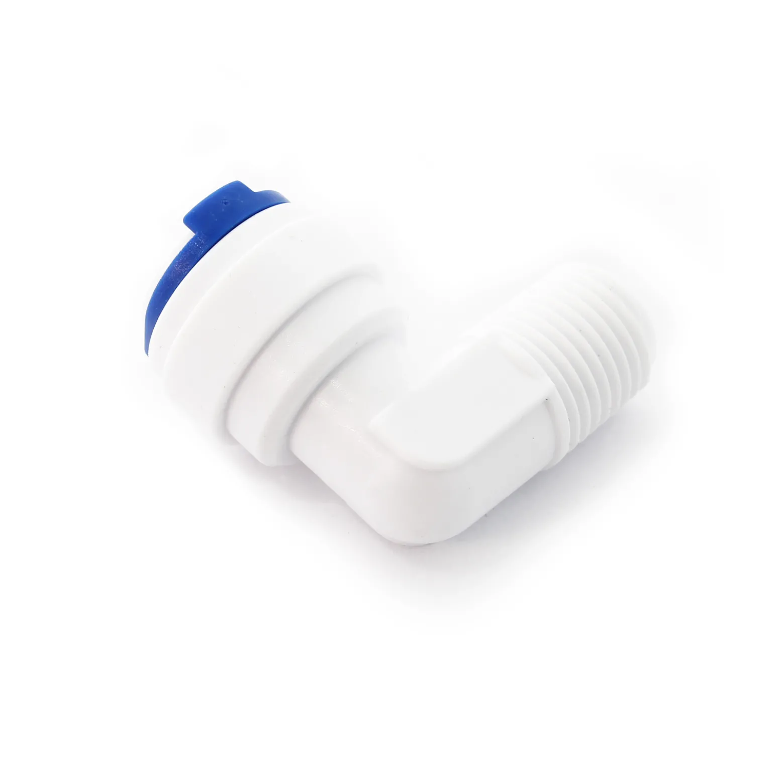 Wiltec 90° Jaco Fitting für Schlauch 10 mm und mit 12,91 mm (1/4") AG, für Trinkwasser Ultrafiltration Mikrofilter Umkehrosmose (RO)