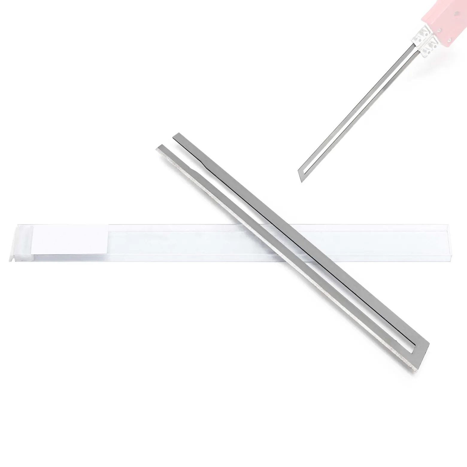 Wiltec Klinge für Styroporschneider 150mm, gehärtet, gerade, schneidet Styropor, Styrodur & andere Dämmstoffe mit Nickel-Chrom-Legierung für Heißrahtschneider