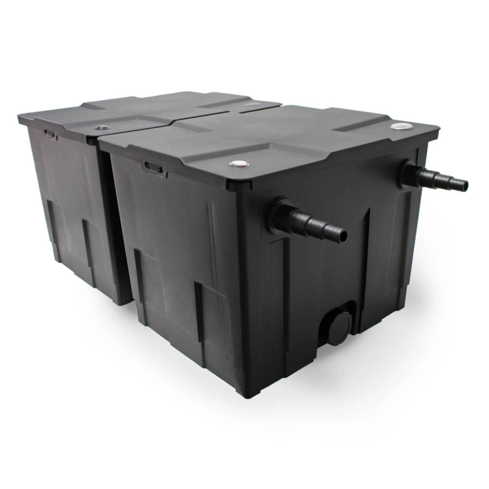 Wiltec Komplettset: CBF-350B Teichfilter bis 60000 L Teichfilteranlage als Durchlauffilter, NEO10000 SuperECO Teichpumpe 10000l/h 80W, CUV-224 Teichklärer UVC Klärer mit 24W