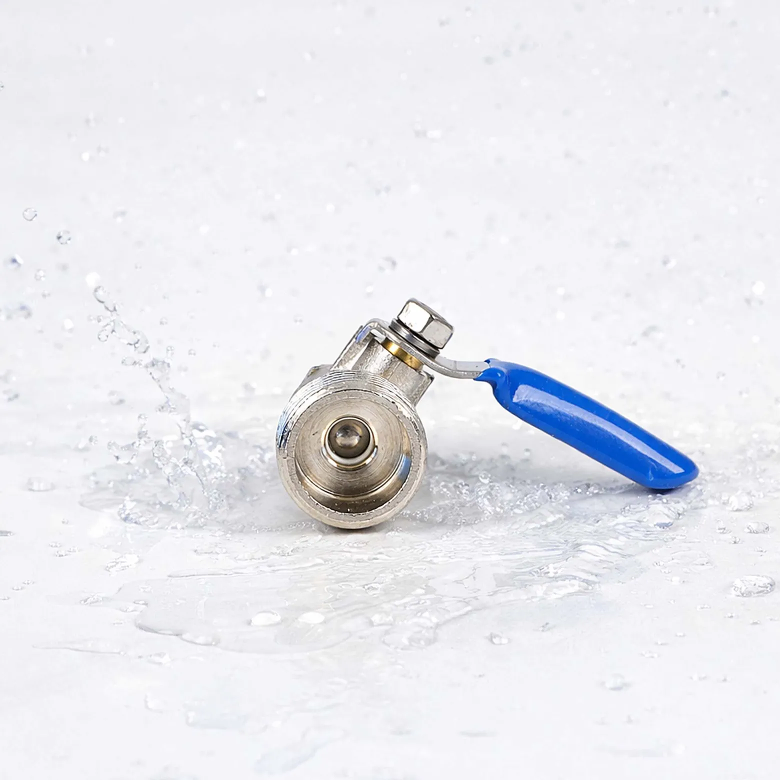 Wiltec Kugelventil mit Jaco Fitting, 20,67 mm (1/2") AG und Schlauchanschluss Ø 10 mm, Ventil für Umkehrosmose, für Trinkwasser, Osmose (RO)