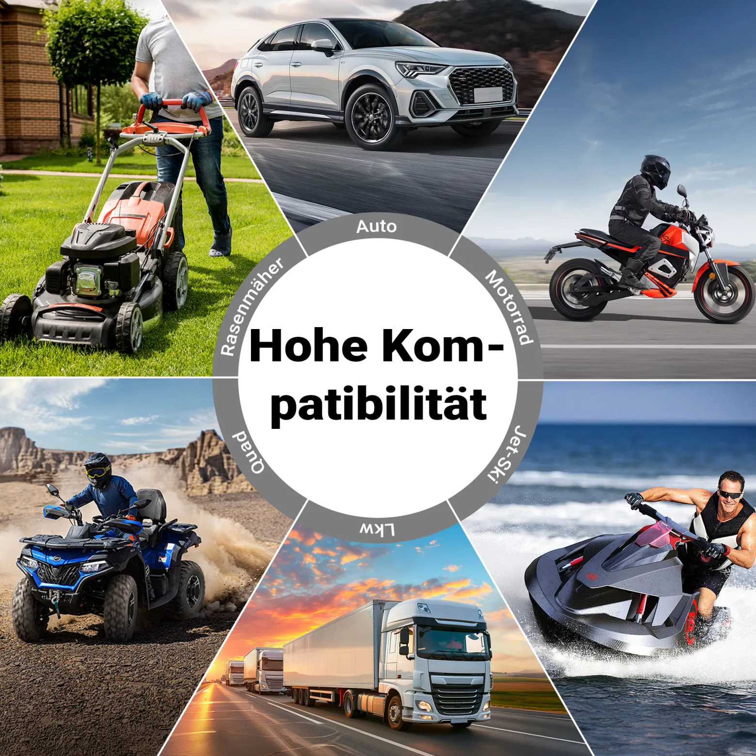 Wiltec Ladegerät 12-24 V, 16 Ah, 30-300 Ah für Autobatterie Kfz und Motorrad Starthilfe 490 W, intelligenter Lader mit LCD-Display und Tragegriff