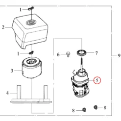 Wiltec Luftfilterfuß für LIFAN 9 PS Motor Benzinmotor Ersatzteil – Einzylinder für Kleinmaschinen & Karts, 4-Takt Motor & OHV Ventilsteuerung