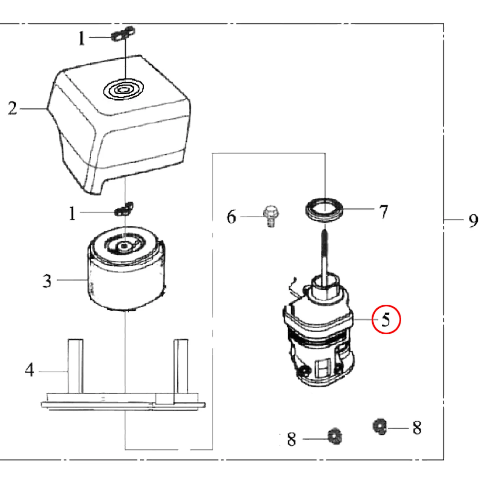 Wiltec Luftfilterfuß für LIFAN 9 PS Motor Benzinmotor Ersatzteil – Einzylinder für Kleinmaschinen & Karts, 4-Takt Motor & OHV Ventilsteuerung