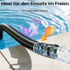 Wiltec Luisiana OM/I 5m flexibler Teichschlauch Ø40mm 470g/m Pumpenschlauch Schlauch Pumpe Saugschlauch Druckschlauch