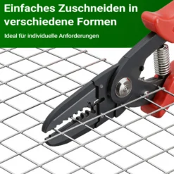 Wiltec Maschendrahtzaun 50 cm x 5 m 0,75 mm stark 19 x 19 mm Maschengröße, Volierendraht 4-Eck aus Stahl verzinkt, Drahtgitter, Vogeldraht