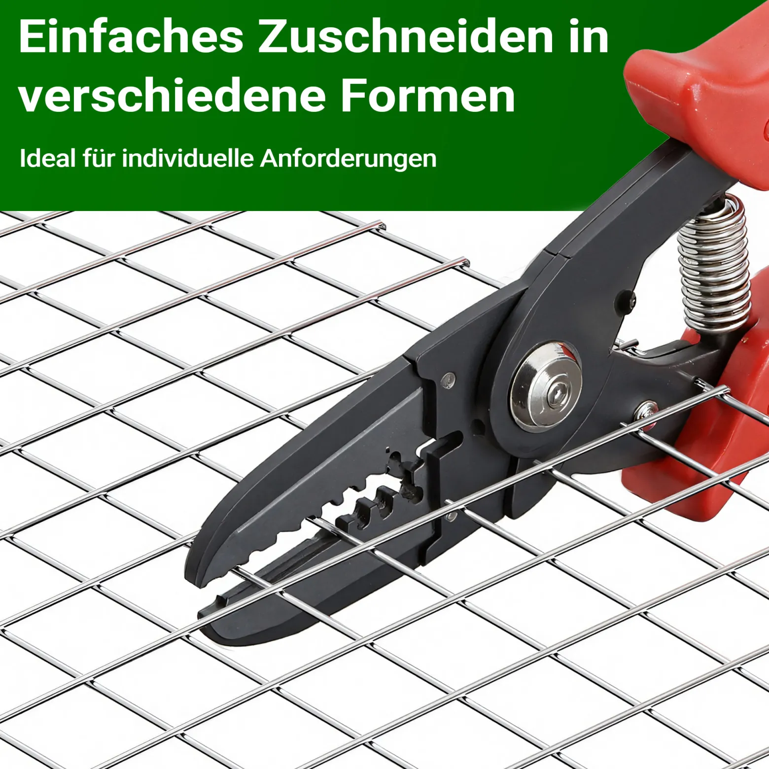 Wiltec Maschendrahtzaun 1 m x 10 m, 0,75 mm Drahtstärke 19x19 mm Maschengröße, Volierendraht 4-Eck aus Stahl verzinkt, Drahtgitter, Vogeldraht