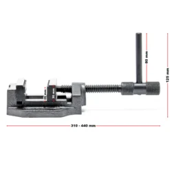 Wiltec Maschinenschraubstock 150 mm Backenbreite, Schraubstock für Werkstatt, Bohrmaschinenschraubstock als Spannwerkzeug