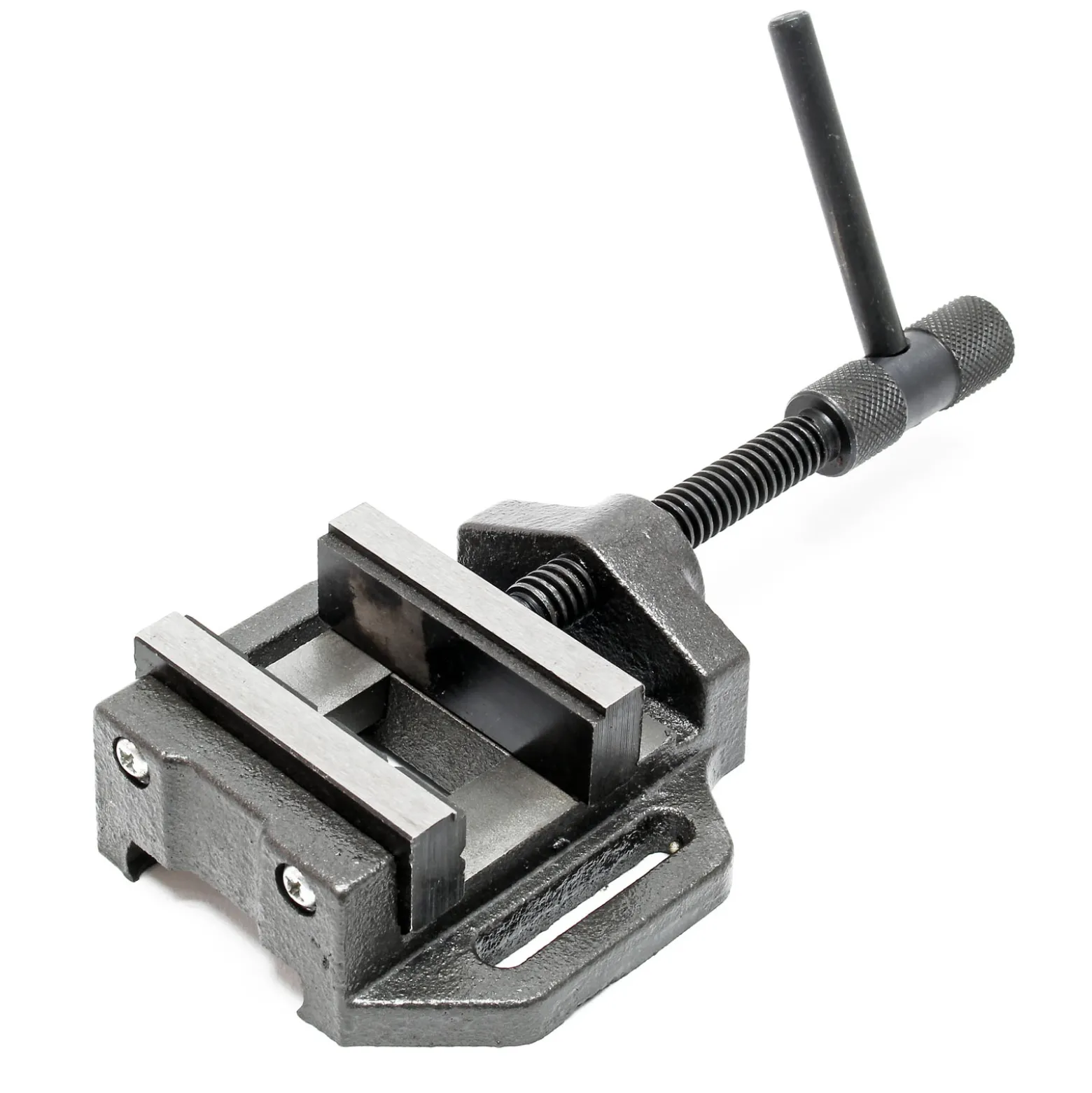 Wiltec Maschinenschraubstock 150 mm Backenbreite, Schraubstock für Werkstatt, Bohrmaschinenschraubstock als Spannwerkzeug