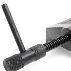 Wiltec Maschinenschraubstock 125 mm Backenbreite, Schraubstock für Werkstatt, Bohrmaschinenschraubstock als Spannwerkzeug
