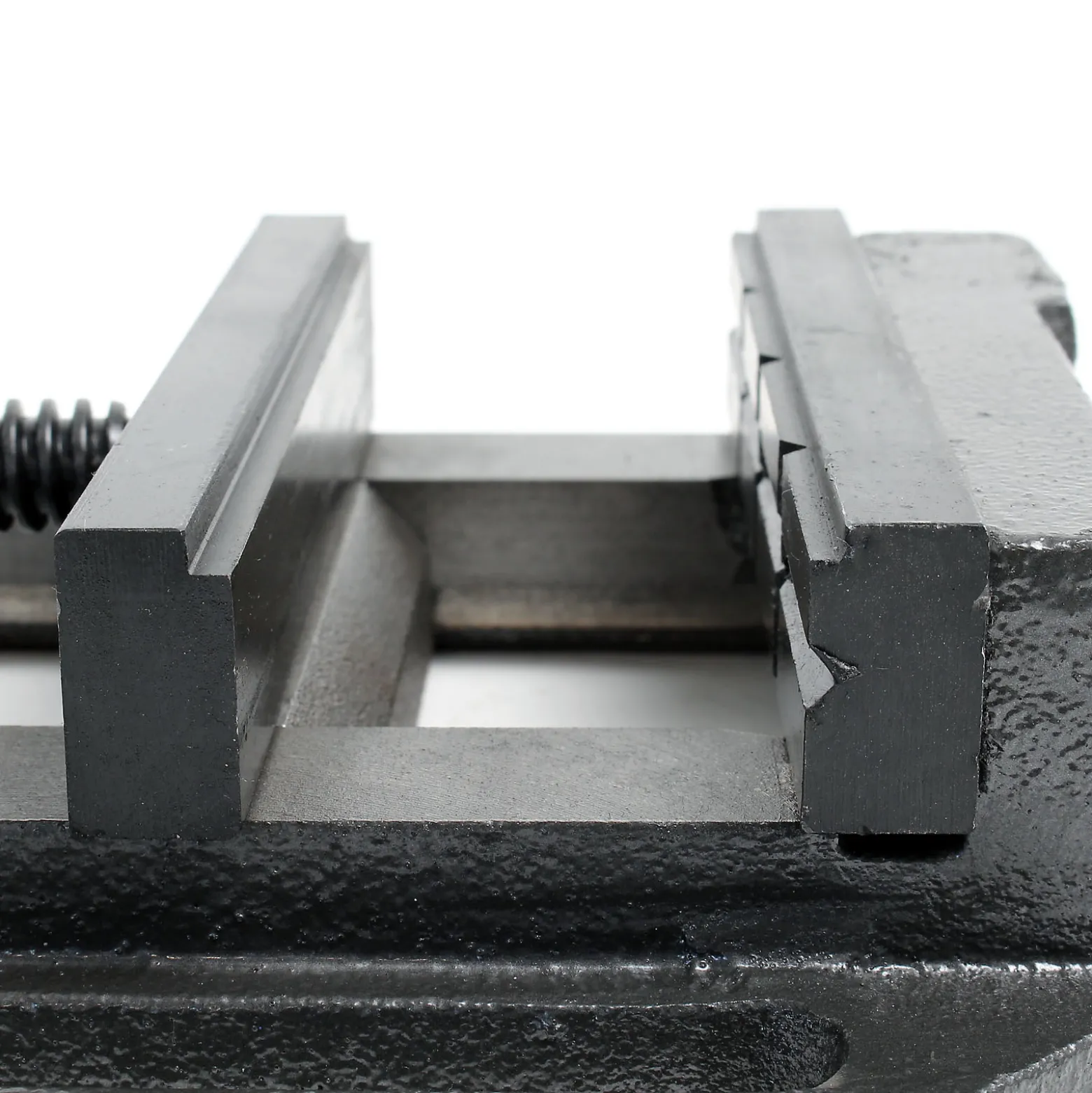 Wiltec Maschinenschraubstock 125 mm Backenbreite, Schraubstock für Werkstatt, Bohrmaschinenschraubstock als Spannwerkzeug