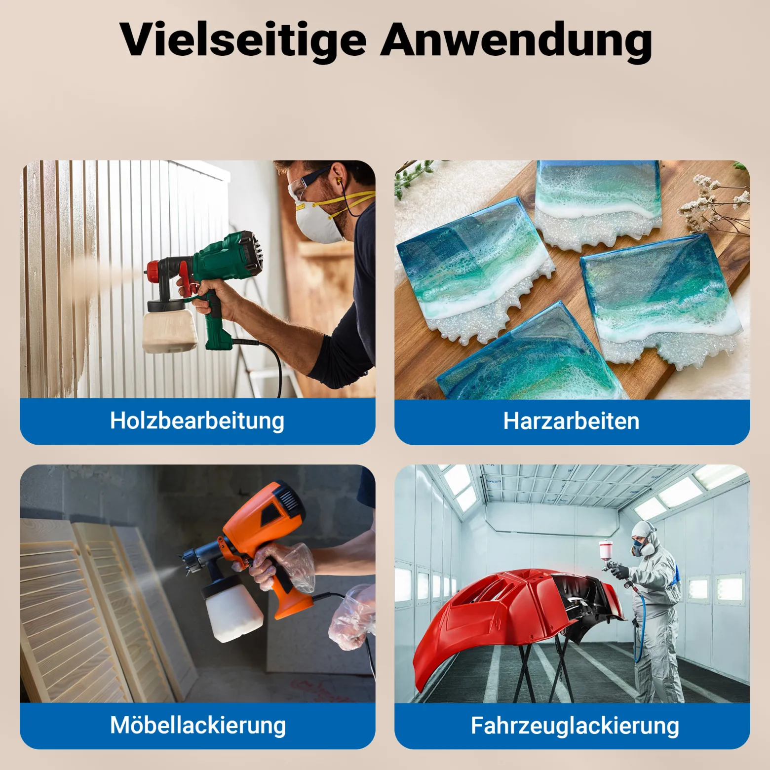 Wiltec Mischbechersystem 200 ml 50x Filter 125 μm, Lackmischbecher Set mit Deckeln, Innenbechern und Messbecher, Farbmischbecher für Autolackierung