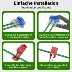 Wiltec 100 m Mähroboter Begrenzungskabel Ø 2,45 mm, verzinnter Kupferdraht, Leitkabel für Rasenroboter, Universal Begrenzungsdraht kompatibel mit diversen Rasenmähern