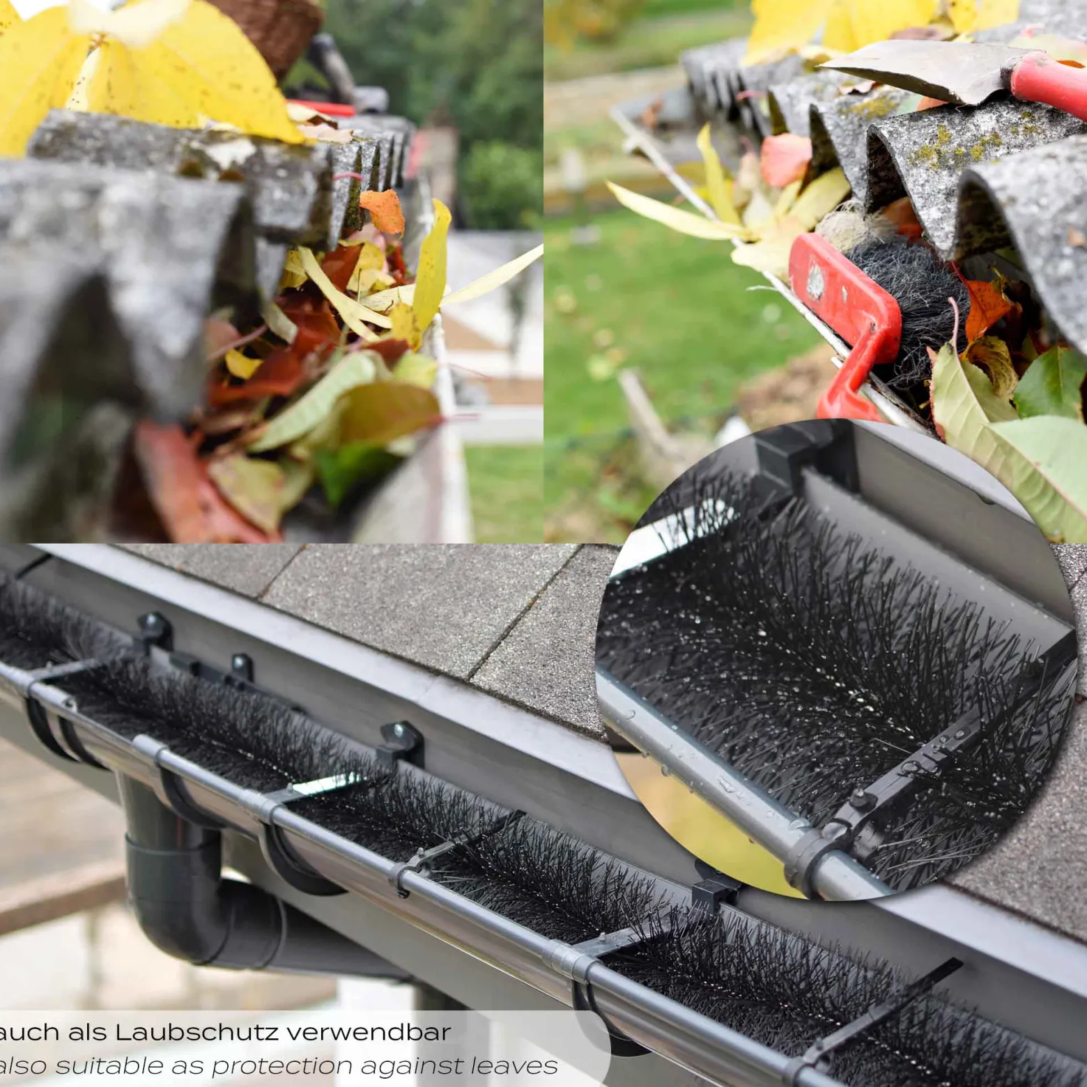 Wiltec 12 m Nistschutzbürste 10x120 cm Ø 8cm für Solarpaneele, effektiver flexibler Einnistschutz, 10 Stück Spatzenbürste
