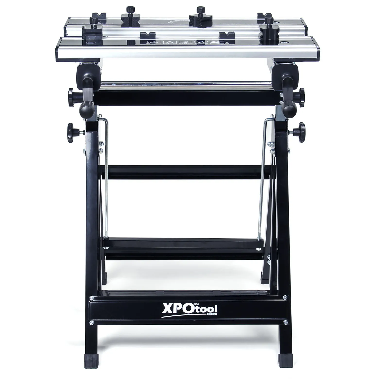 Wiltec Mobile Werkbank bis 100 kg Werktisch klappbar, Arbeitstisch höhenverstellbar 77 - 107 cm, Werkstatttisch mit einstellbarer Neigung