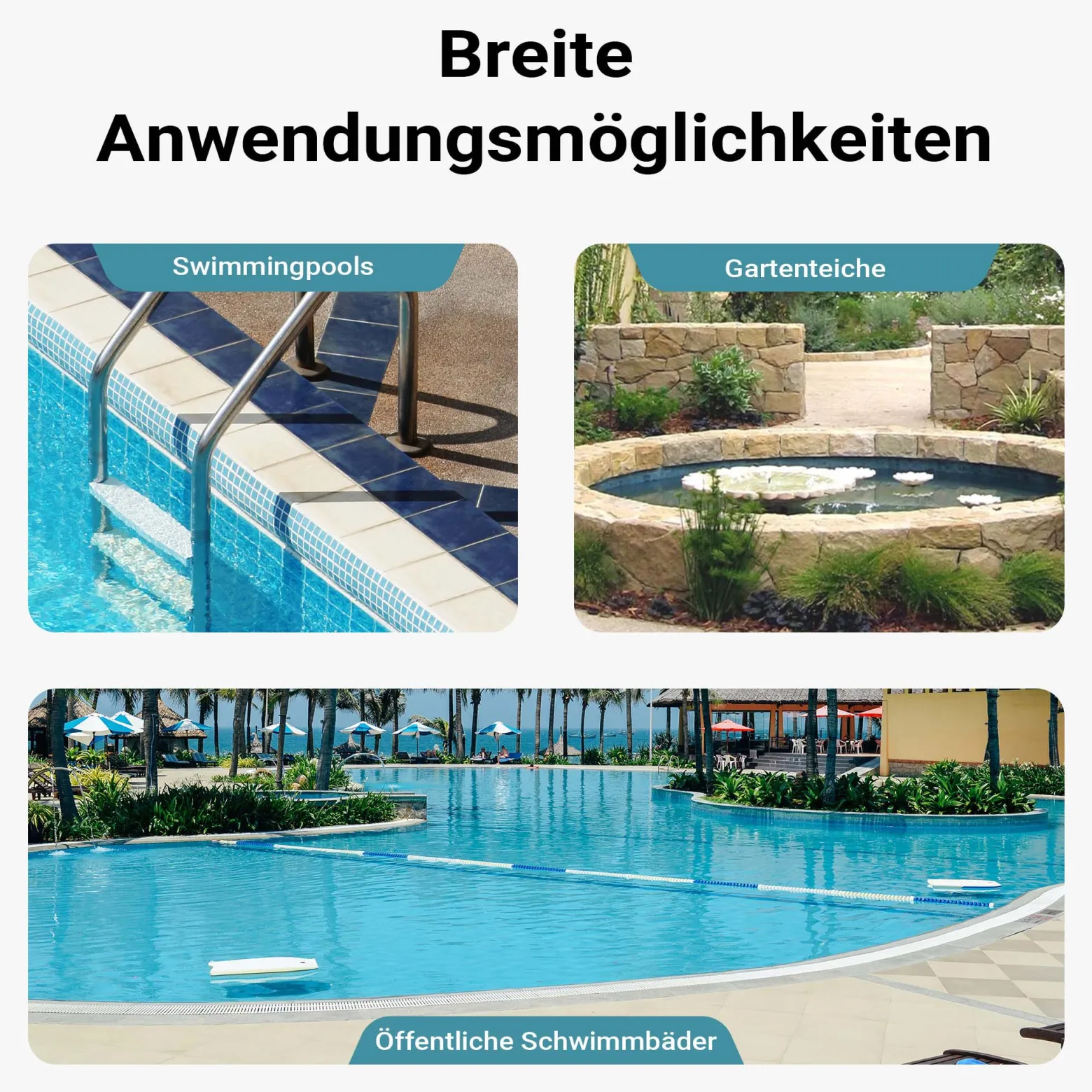 Wiltec Poolschlauch 9 m ⌀38 mm, Schwimmbadschlauch mit Muffen, Pumpenschlauch für Schwimmbecken, Saugschlauch, Solarschlauch