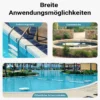 Wiltec Poolschlauch 30 m ⌀32 mm, Schwimmbadschlauch mit Muffen, Pumpenschlauch für Schwimmbecken, Saugschlauch, Solarschlauch