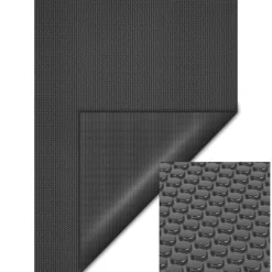 Wiltec Pool Solarfolie 4 x 6 m, schwarz, Poolheizung aus 140 µ starkem PE Film, Poolabdeckung Poolplane Solarplane rechteckig