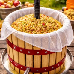 Wiltec Presstuch für Obstpresse Ø355mm Höhe 600mm feine Porung aus Polyester und robust zum Pressen von Maische Obst Wein