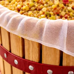 Wiltec Presstuch für Obstpresse Ø355mm Höhe 600mm feine Porung aus Polyester und robust zum Pressen von Maische Obst Wein