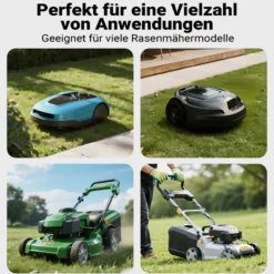 Wiltec Rasenroboter Messer Set 49 x 19 mm – 18 Stück - Klingen für Mähroboter, Rasenmäher Ersatzmesser kompatibel mit verschiedenen Modellen