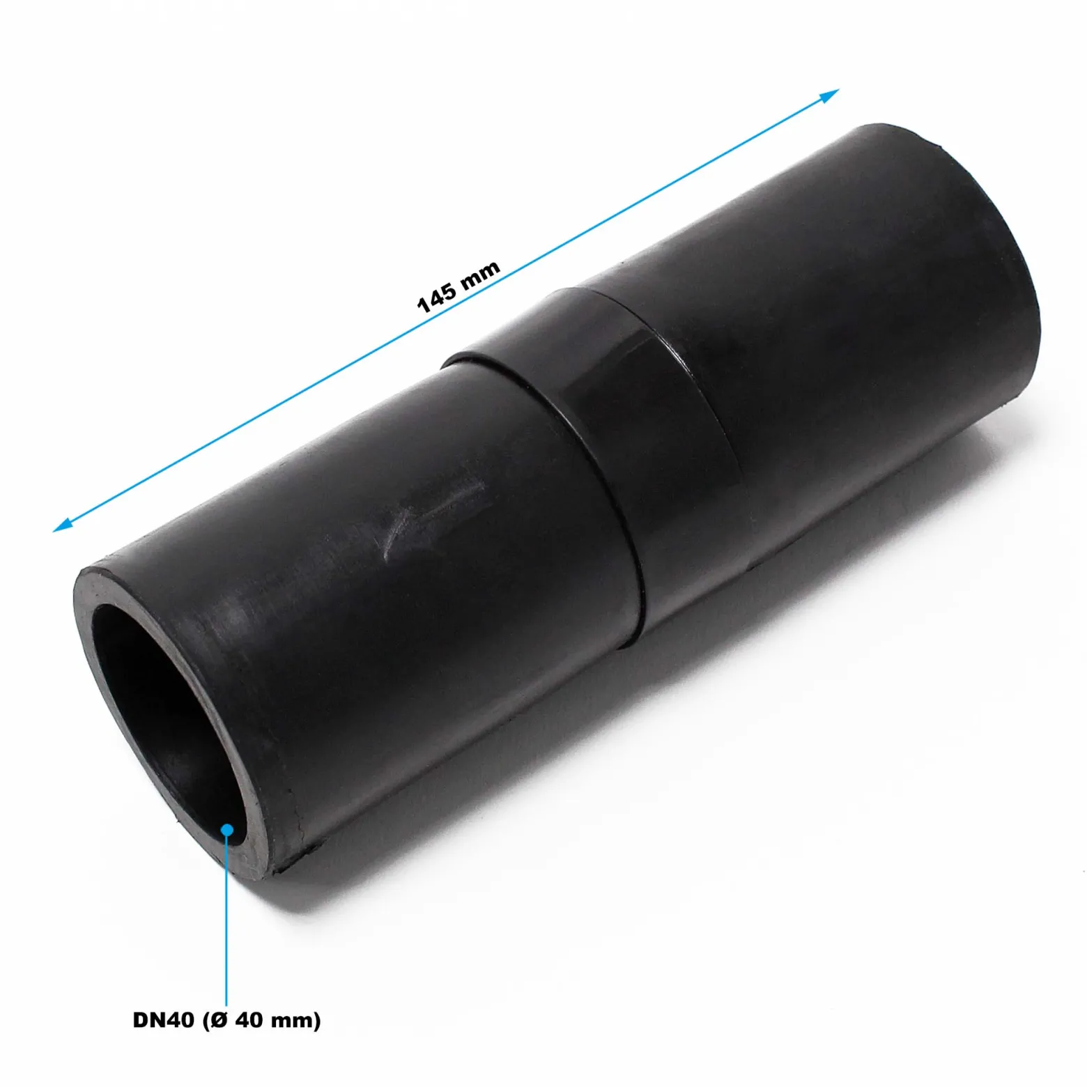 Wiltec Rückschlagventil für 3/1 Kleinhebeanlage 600 W, Rückschlagklappe DN40 mit 40 mm Innendurchmesser, Ersatzteil aus Gummi für Hebeanlagen