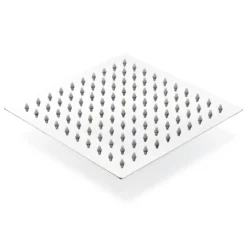 Wiltec Regendusche Duschkopf Quadratisch 40x40cm Edelstahl Kopfbrause Rainshower Brausekopf