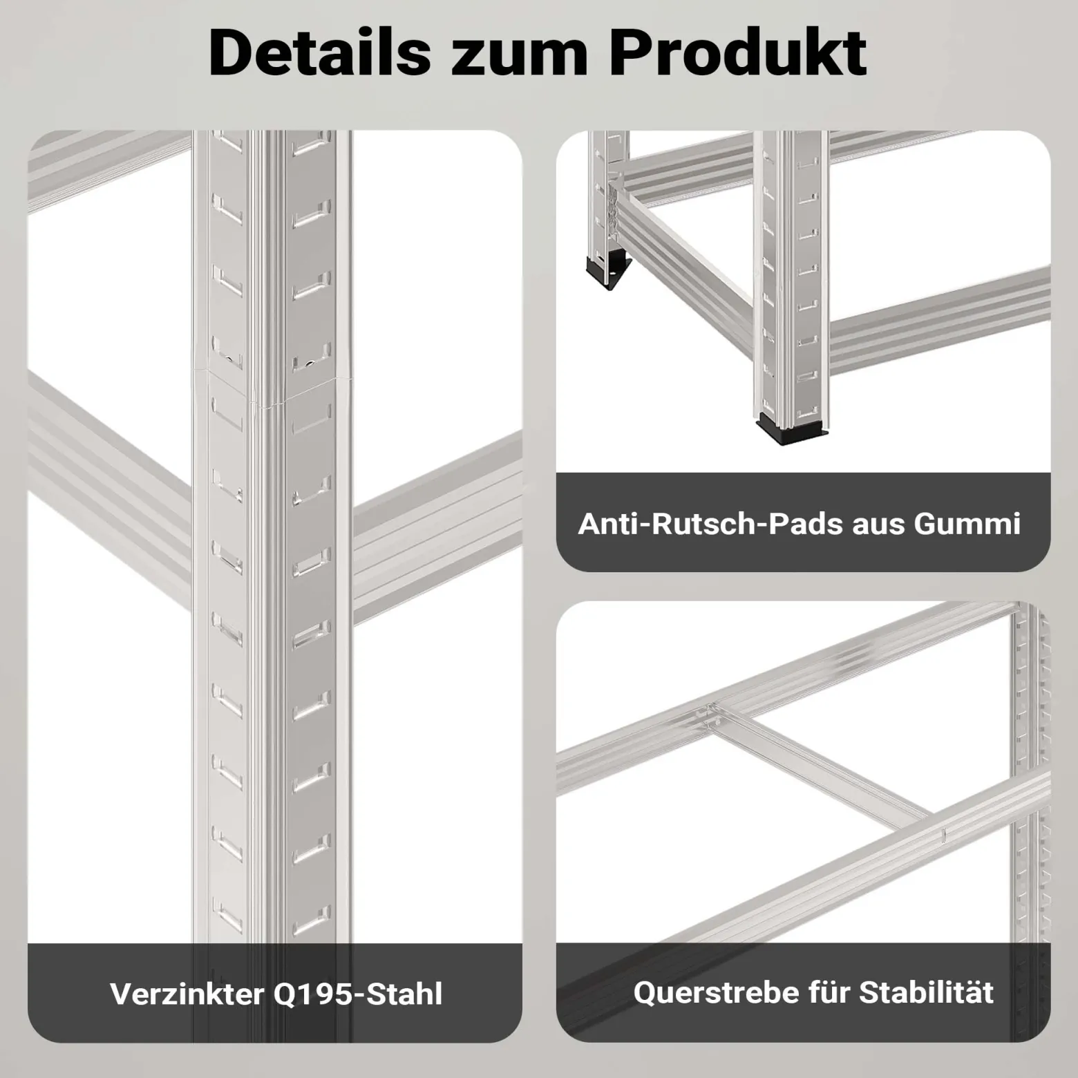 Wiltec Reifenregal – 180 x 120 x 40 cm – bis 795 kg – für 8 Reifen – aus Stahl – Werkstattregal Lagerregal Reifenständer Schwerlastregal