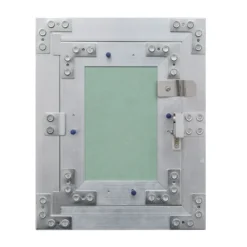 Wiltec Revisionsklappe 30 x 30 cm Revisionstür mit Aluminiumrahmen, Revisionsöffnung mit 12,5 mm Gipskartoneinlage, Revi Klappe für Trockenbau