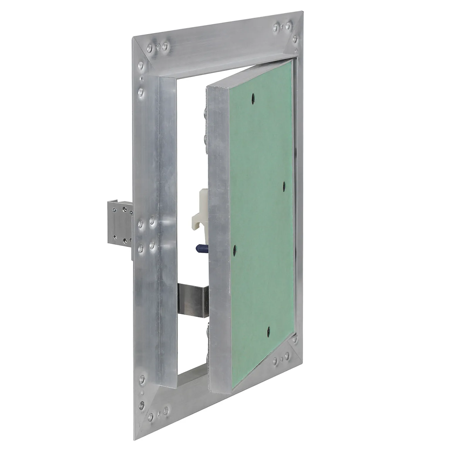 Wiltec Revisionsklappe 20 x 30 cm Revisionstür mit Aluminiumrahmen, Revisionsöffnung mit 12,5 mm Gipskartoneinlage, Revi Klappe für Trockenbau