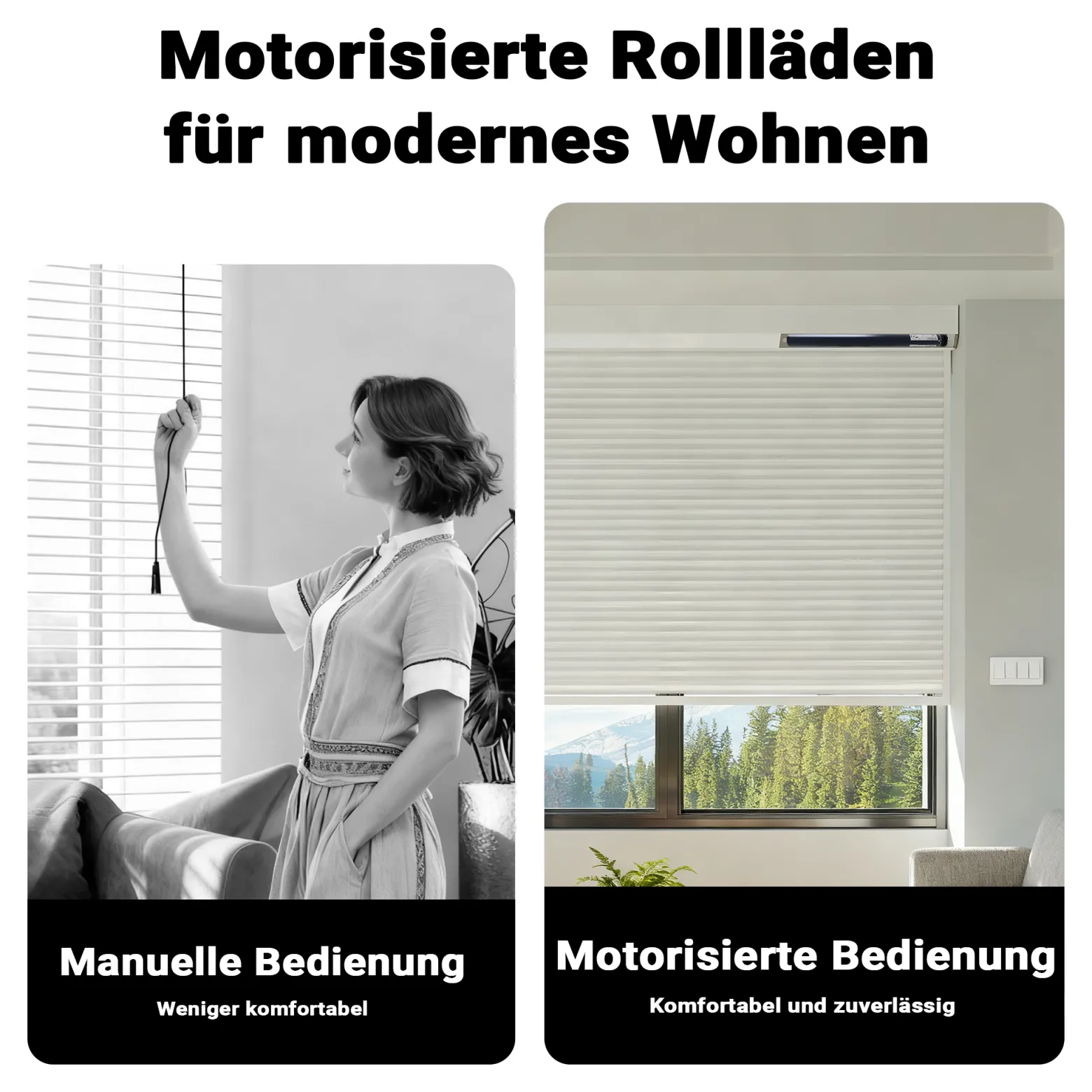 Wiltec Rollladenmotor 204 W 30 Nm mit mechanischem Endabschalter & Schutzart IP44 SW60, Motor für elektrische Rollladen