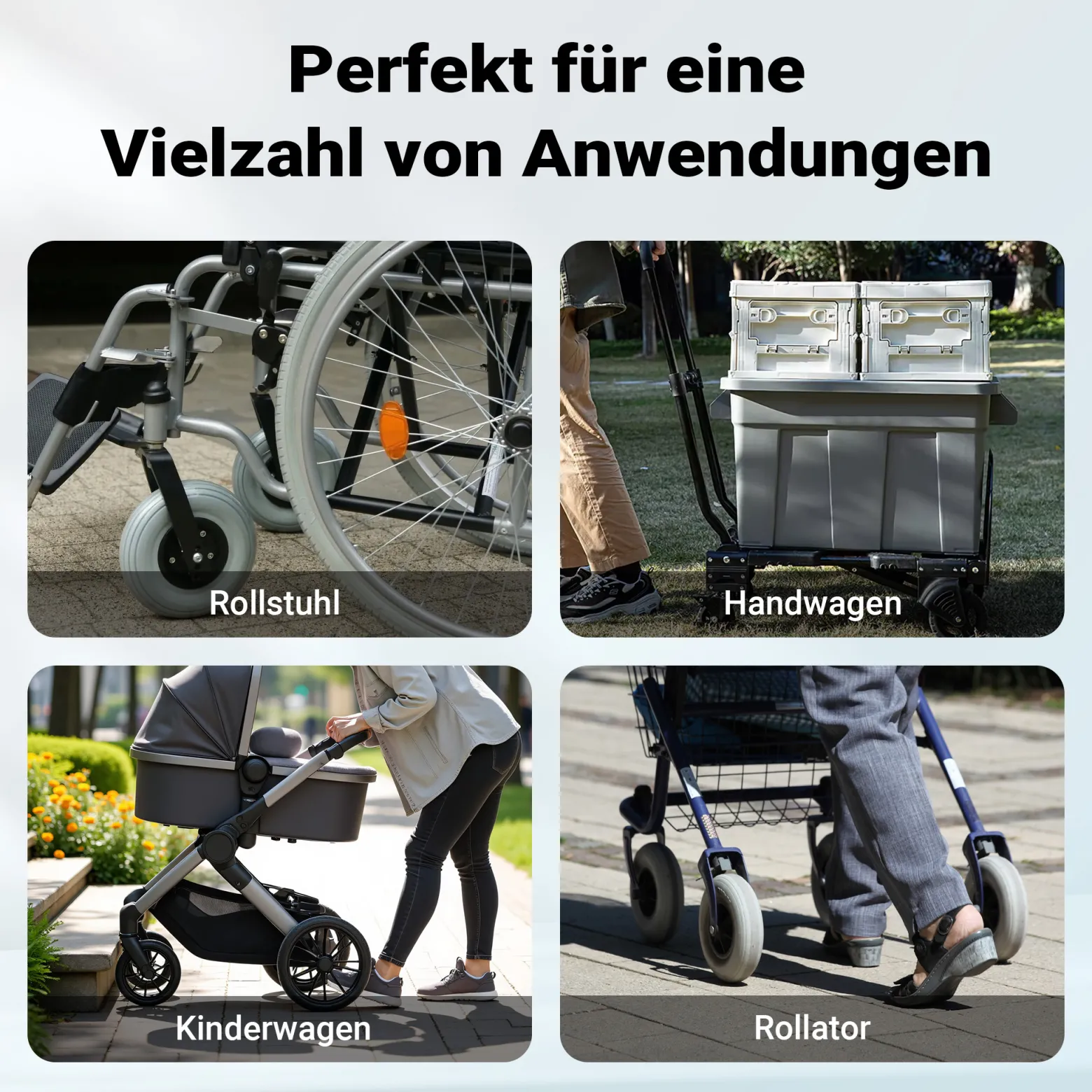 Wiltec Rollstuhlrampe doppelt faltbar 183cm 270kg, mobile Auffahrschiene mit rutschfester Oberfläche als Rollirampe, Aluminium Kofferrampe