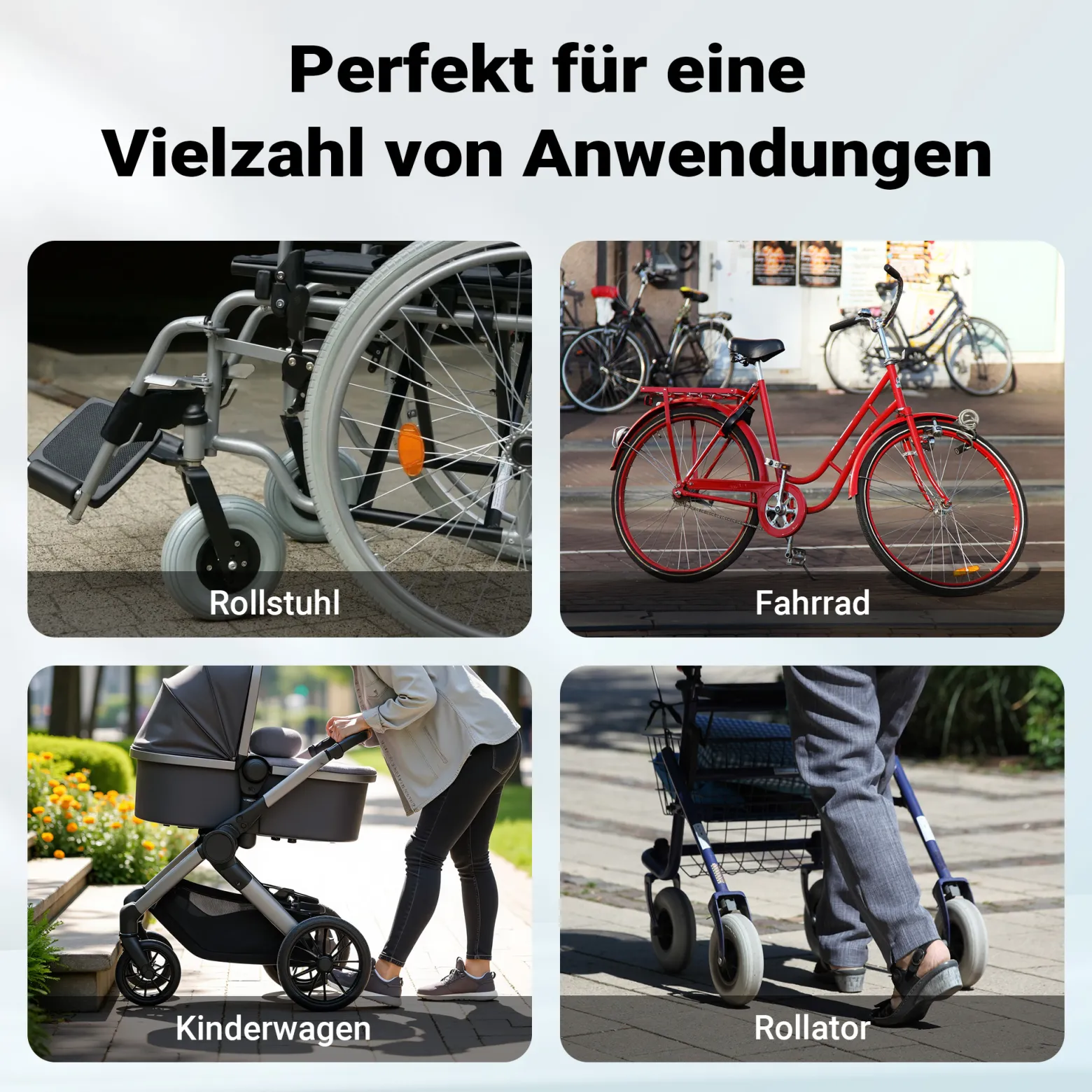 Wiltec Rollstuhlrampe faltbar 122 cm 270 kg, mobile Auffahrschiene als Rollirampe, Aluminium Kofferrampe, Flachrampe klappbar