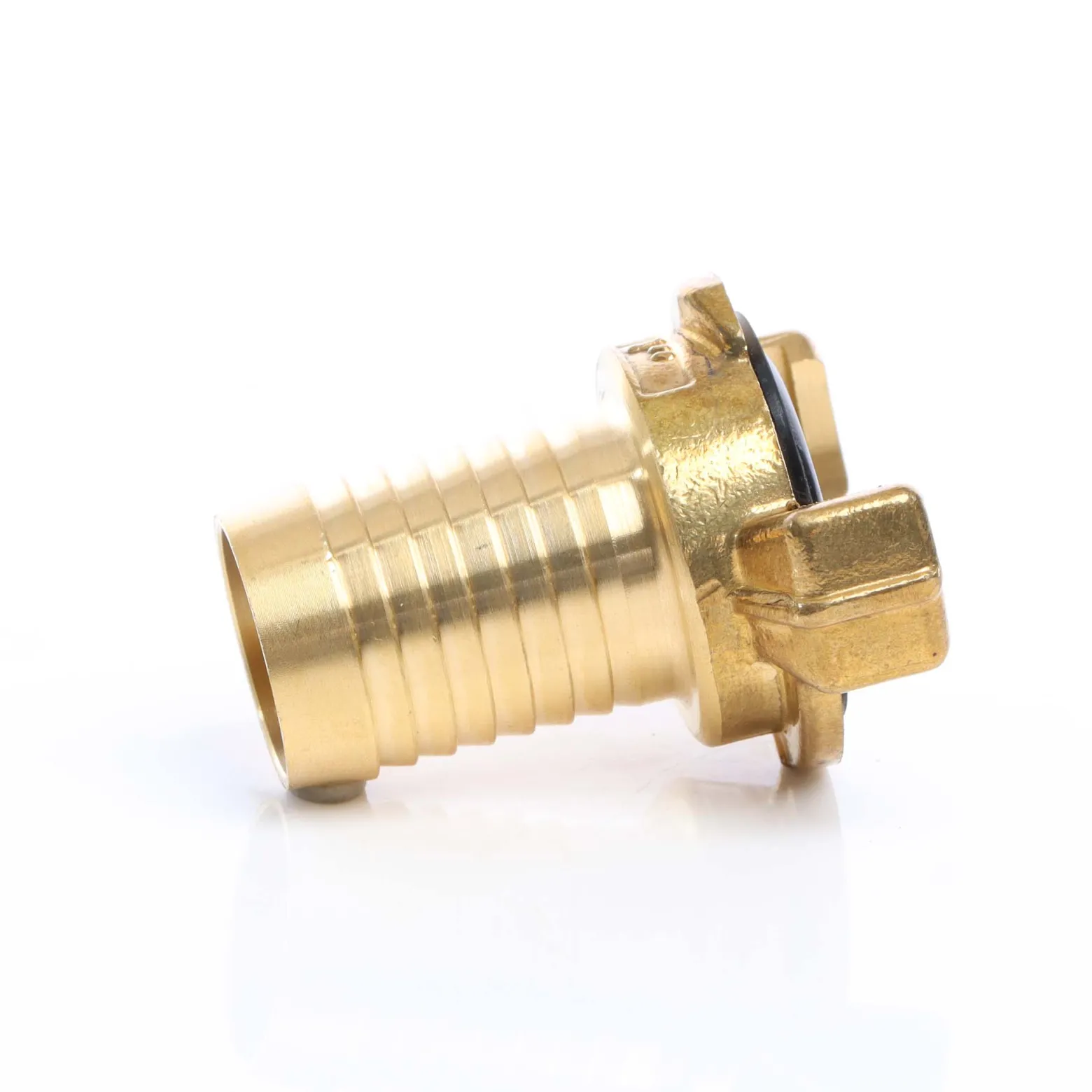 Wiltec Schlauchtülle aus Messing DN25 (1") Schnellkupplung für Wasserschlauch Schlauchverbinder Gartenschlauch