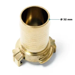 Wiltec Schlauchtülle aus Messing DN32 (1 1/4