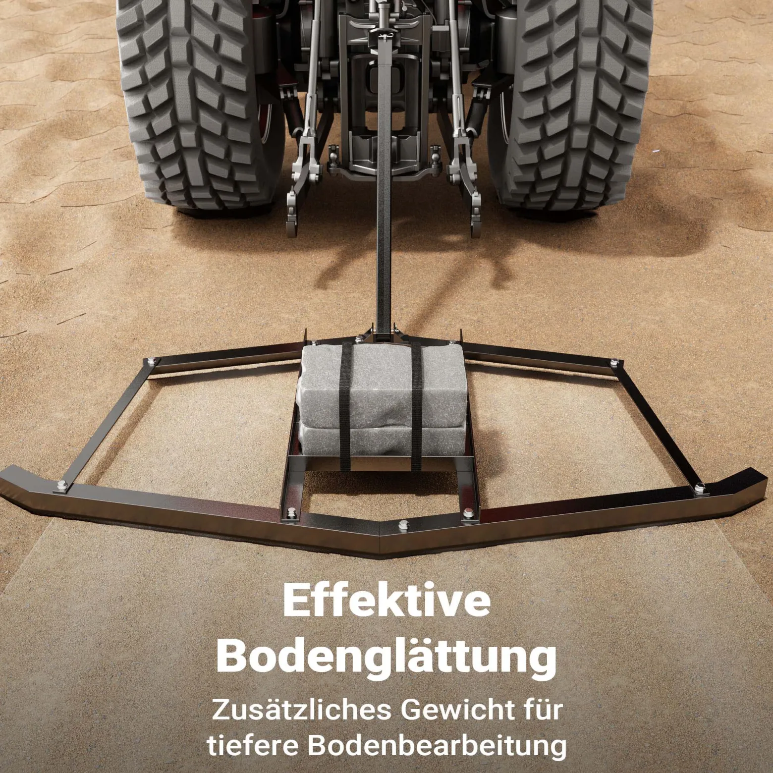 Wiltec Schleppegge 190 x 98 cm, Wiesenegge für Rasentraktor, ATV und UTV, Wiesenschleppe zur Bodenbearbeitung und Bodennivellierung