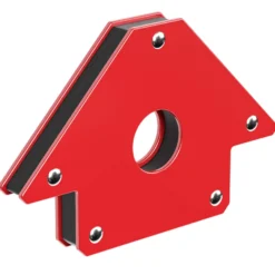 Wiltec Schweißmagnet mit 11 kg Haftkraft, 120 x 80 x 15 mm Schweißwinkel mit 45°, 90° und 135°, Schweißzubehör Magnetwinkel hält Werkstücke zusammen