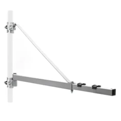 Wiltec Schwenkarm Halterung für Seilzug bis 600 kg, Träger für Seilwinde mit 110 cm Ausladung, schwenkbarer Arm für Seilhebezug, Lastarm für Hebezug