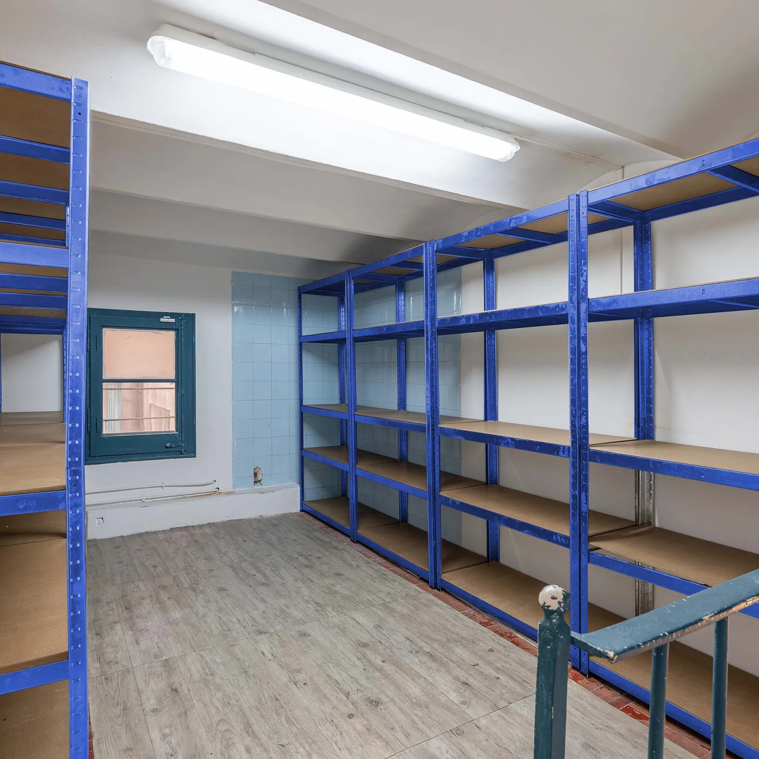 Wiltec Schwerlastregal 120x60x204cm, 200kg/Ebene, Steckregal blau, Lastenregal mit 5 Ablagen, Werkstattregal