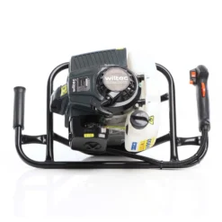 Wiltec Set Benzin Erdlochbohrer mit 100, 150, 200 mm Bohrschnecke, 2,2 kW 3 PS 63,3ccm Pfahlbohrer Pflanzenbohrer