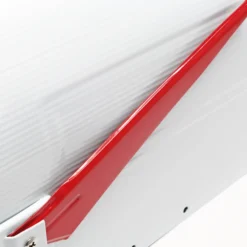 Wiltec Set US Mailbox weiß 180 x 220 x 480 mm, amerikanischer Briefkasten mit Fahne, Standbriefkasten Stahl amerikanisches Design mit passendem Standfuß