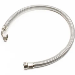 Wiltec Stahlflex Wasserschlauch 0,6 m DN25 32,89 mm für Hauswasserwerke, Flexschlauch, Panzerschlauch für Pumpe, Hauswasserwerke und Druckkessel