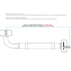 Wiltec Stahlflex Wasserschlauch 0,6 m DN25 32,89 mm für Hauswasserwerke, Flexschlauch, Panzerschlauch für Pumpe, Hauswasserwerke und Druckkessel