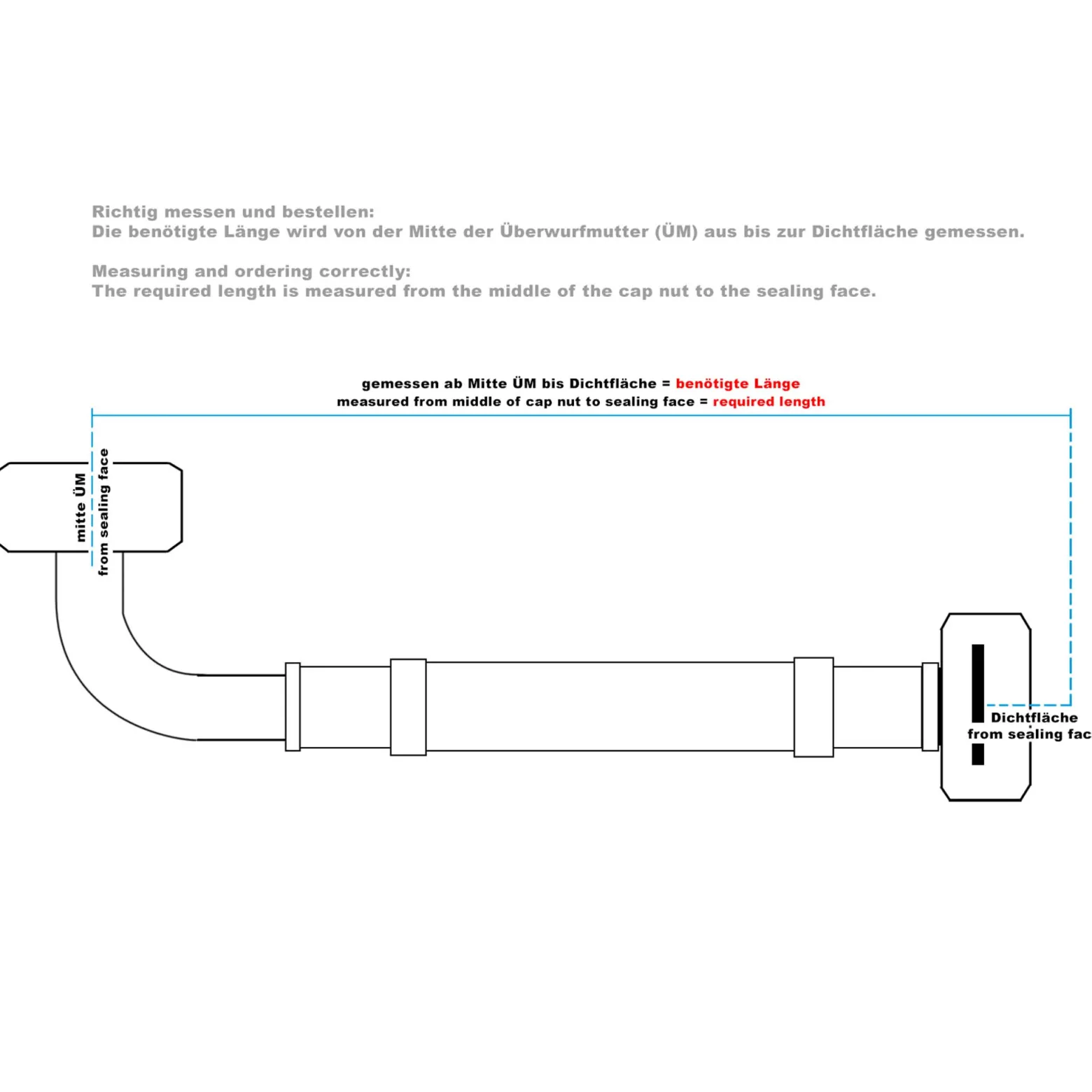 Wiltec Stahlflex Wasserschlauch 0,7 m DN25 32,89 mm für Hauswasserwerke, Flexschlauch, Panzerschlauch für Pumpe, Hauswasserwerke und Druckkessel