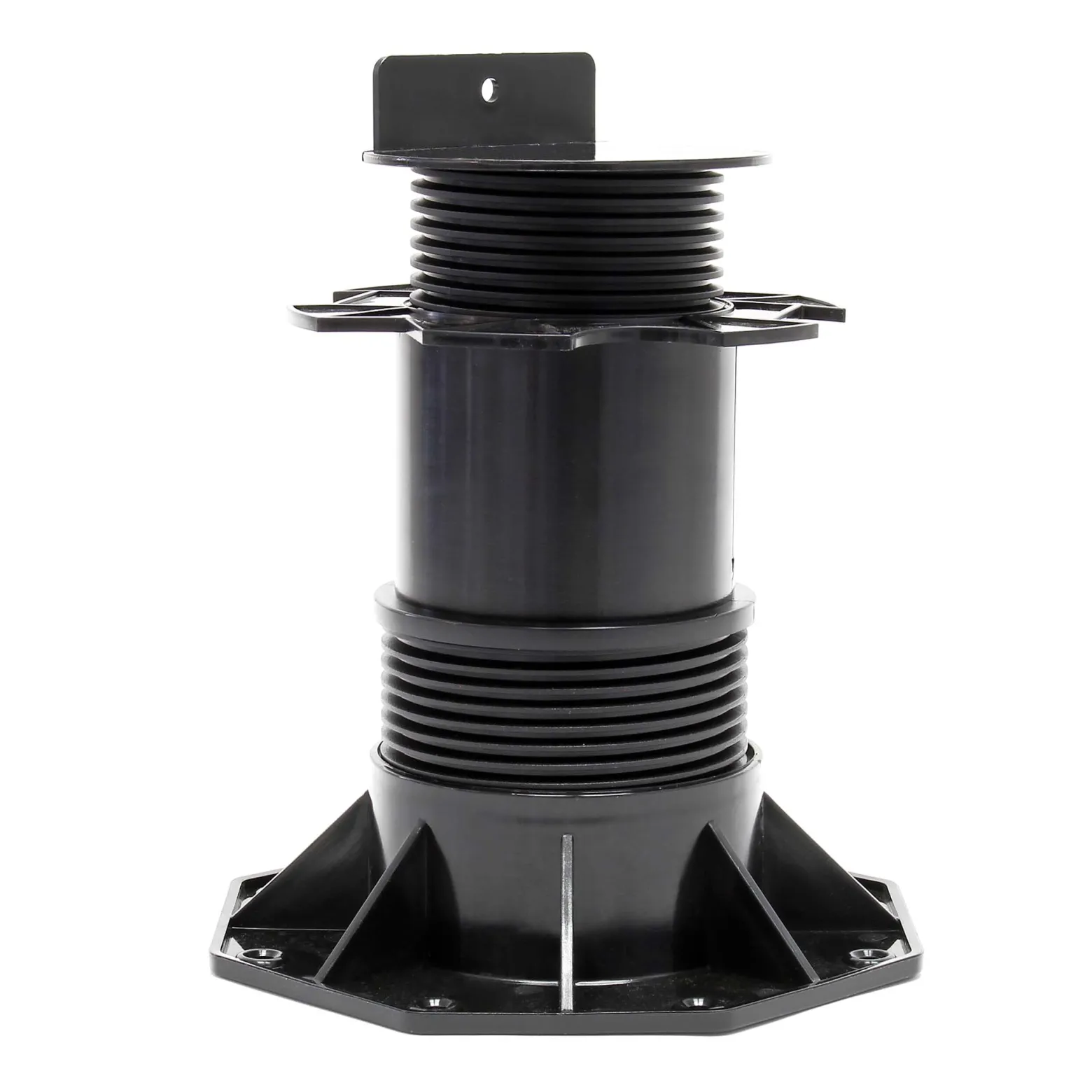 Wiltec Stelzlager für Terrassen, 2700kg, 140-210mm, höhenverstellbarer Stellfuß für Terrassendielen, Platten und Planken