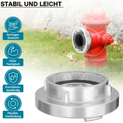 Wiltec Storz Kupplung B 89mm Festkupplung 75-B mit Innengewinde 3