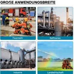 Wiltec Storz Kupplung C 52mm Druckkupplung mit langem Stutzen Schlauchkupplung aus Aluminium