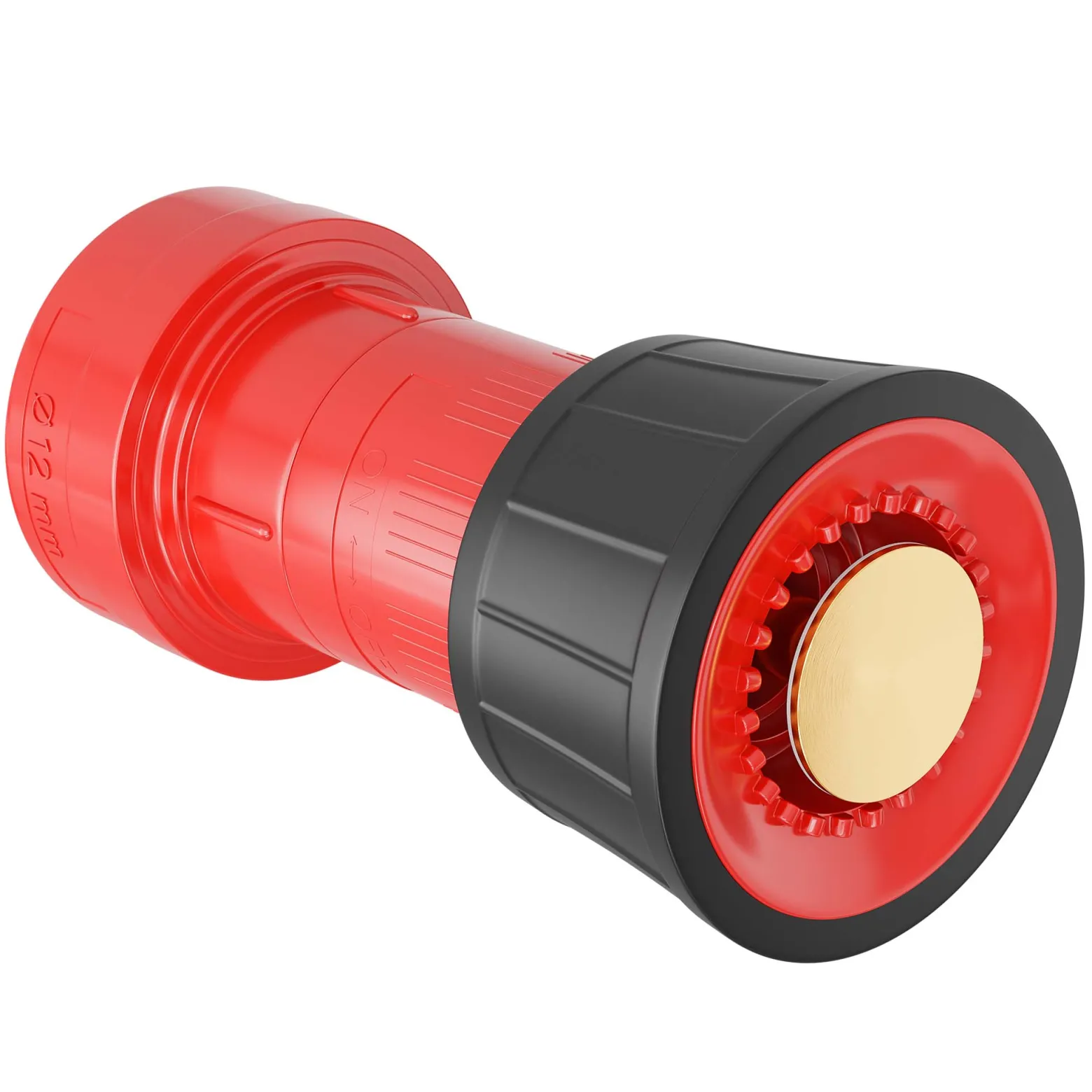 Wiltec Strahlrohrdüse für Kleinstrahlrohr Schlauchdüse 38,1mm (1,5") für Feuerwehr oder Garten