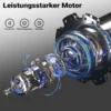 Wiltec Tauchpumpe mit Trockenlaufschutz und Schwimmerschalter 1200 W, Tiefbrunnenpumpe 6000 l/h, Wasserpumpe mit Schwimmer bis 7 m Tiefe & 40 m Förderhöhe