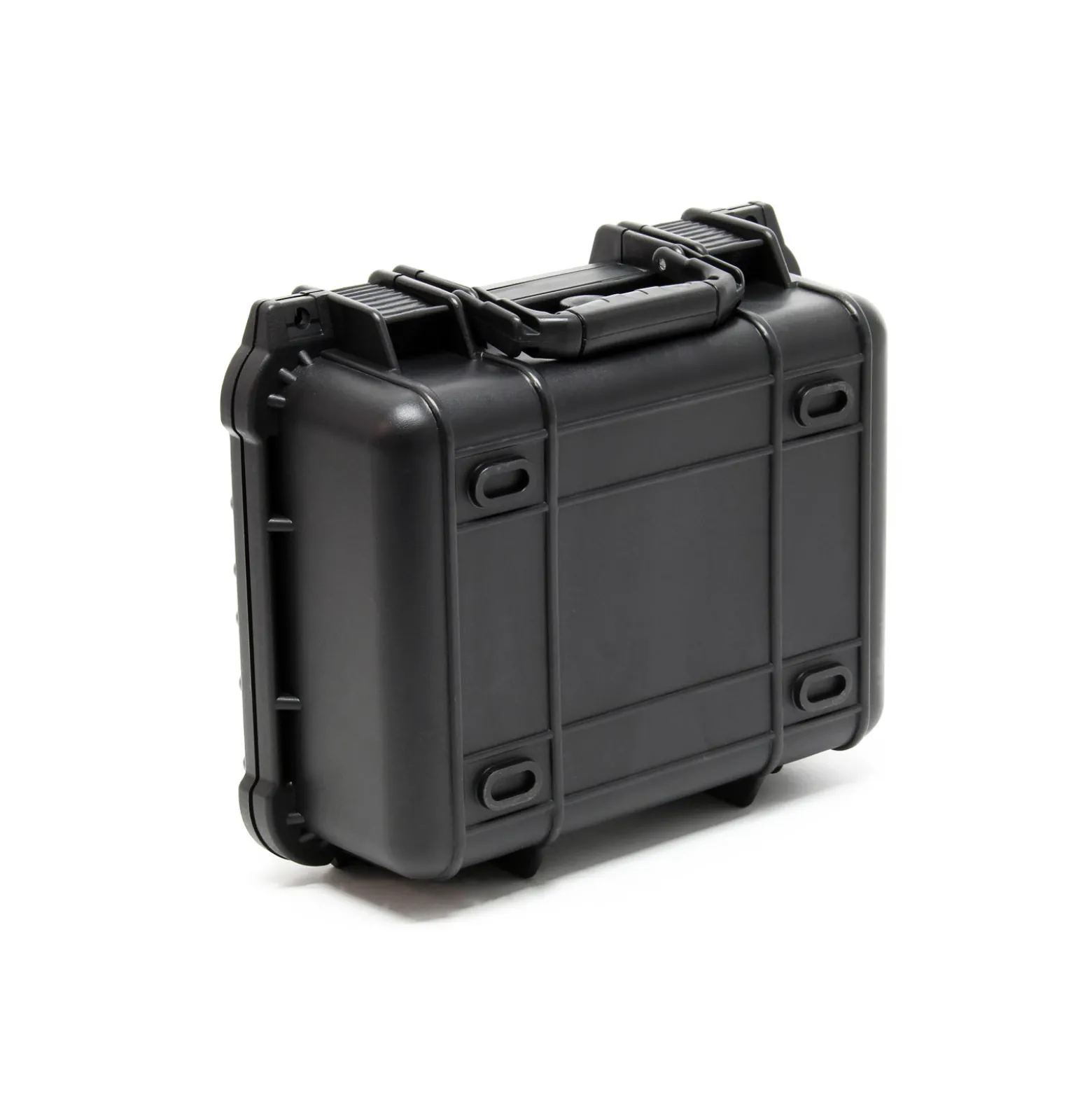 Wiltec Universalkoffer 27x24,6x12,4 cm schwarz, Schutzkoffer wasserdicht mit Druckausgleichsventil & anpassbaren Schaumstoffmatten