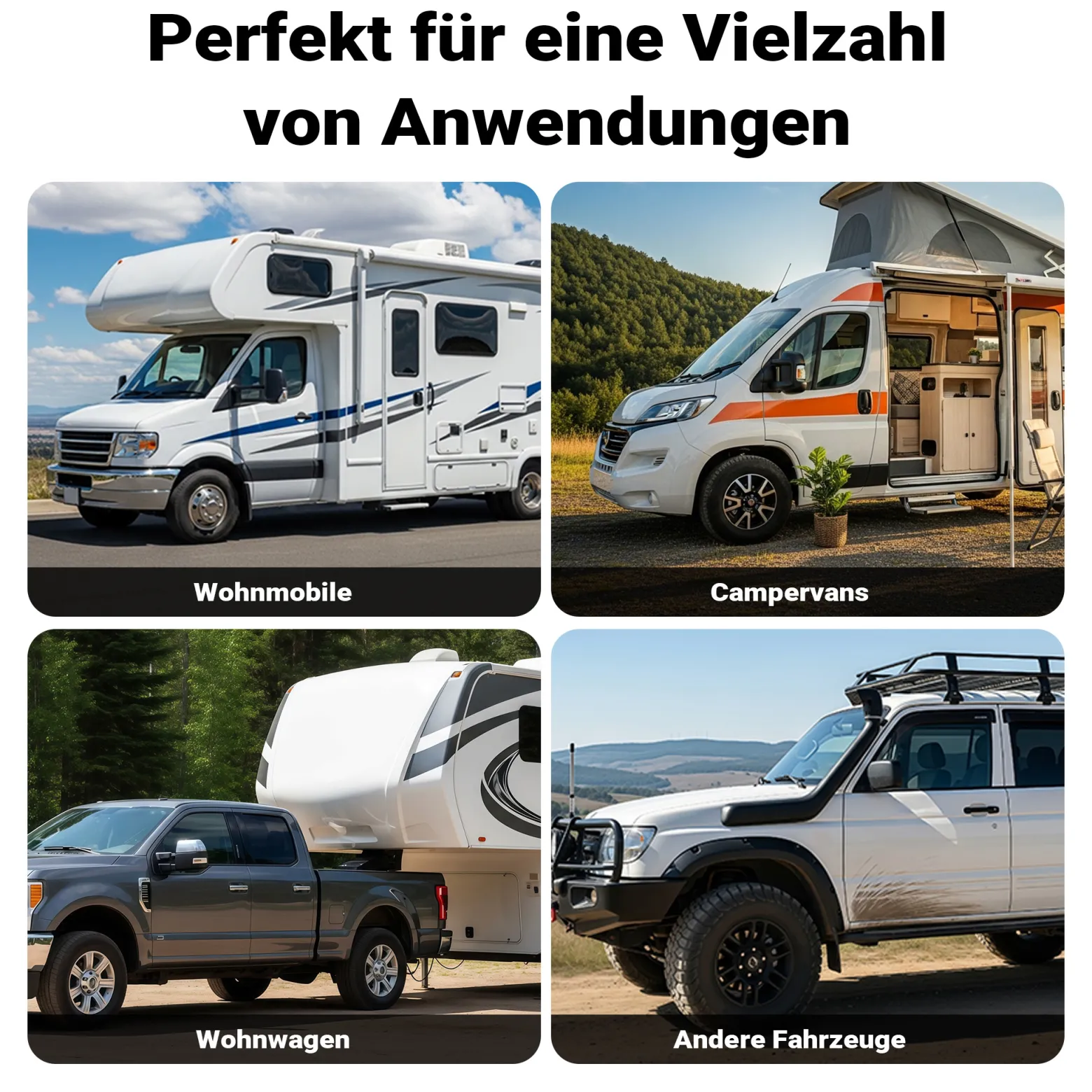 Wiltec Unterlegkeile für Anhänger 2 Stück bis 2 t, Bremskeile Wohnmobil 14,8 x 8,9 x 9,8 cm, Unterlegkeile Auto rutschfest aus HDPE für Pkw und Wohnwagen